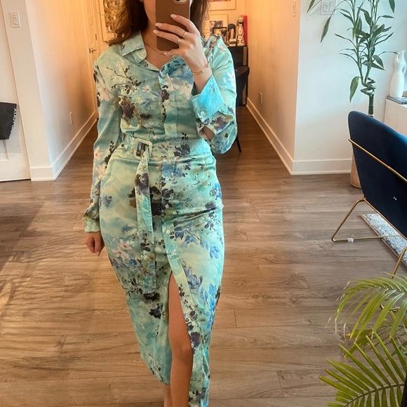 Barbaton GORGEOUS colour midi dress size 00 but fits XS - S - Picture 3 of 8